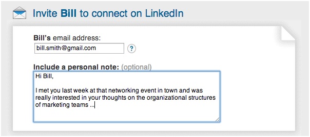 Messaggio LinkedIn