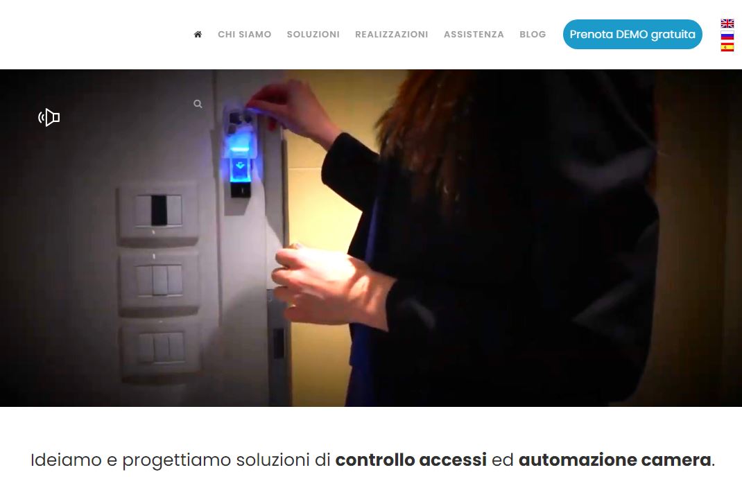 consulenza domotica per hotel e controllo degli accessi in camera