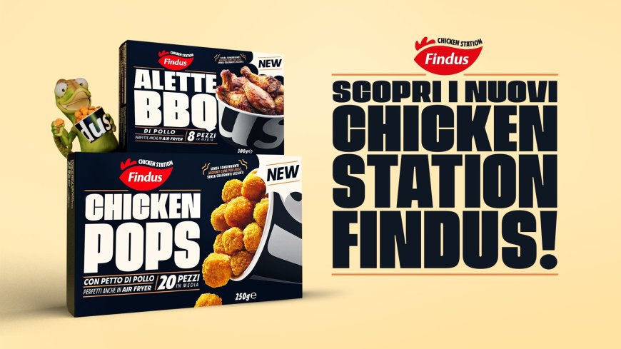Chicken Pops e Alette BBQ: Findus amplia l'offerta pollo con la gamma Chicken Station