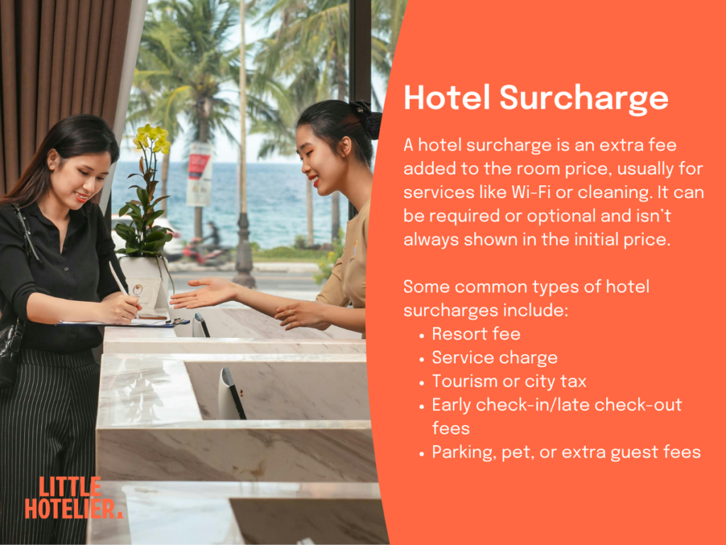 Hotel surcharge explained: A guide for small accommodations