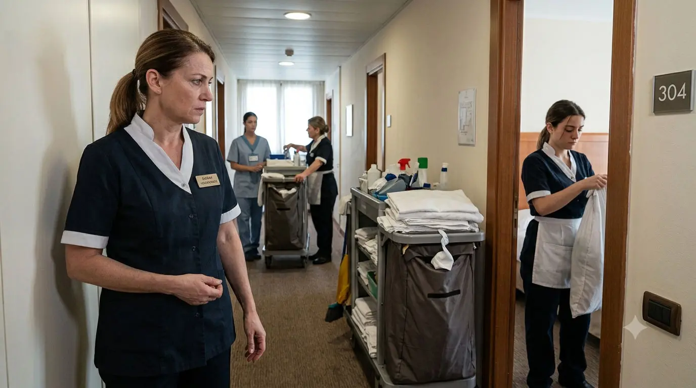 Il turnover nell'housekeeping degli hotel è elevato a causa di aspettative poco chiare e gestione inadeguata.