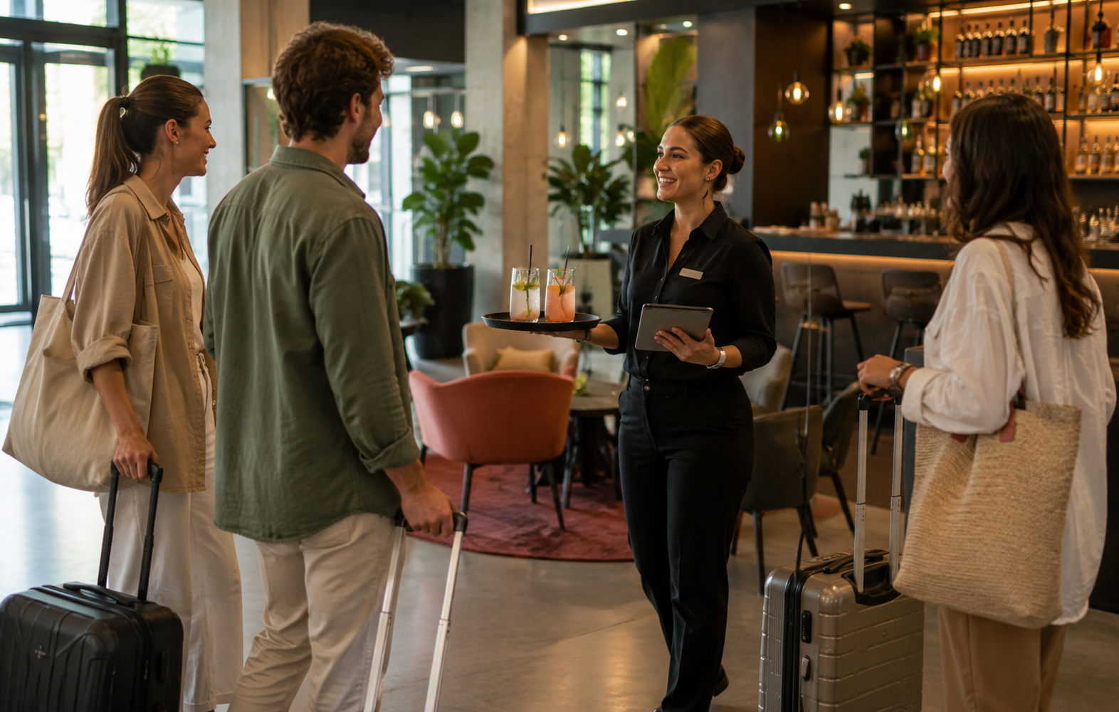 Operatori come AMANO, Limehome e De Durgerdam stanno ripensando la reception degli hotel, eliminando il bancone tradizionale.