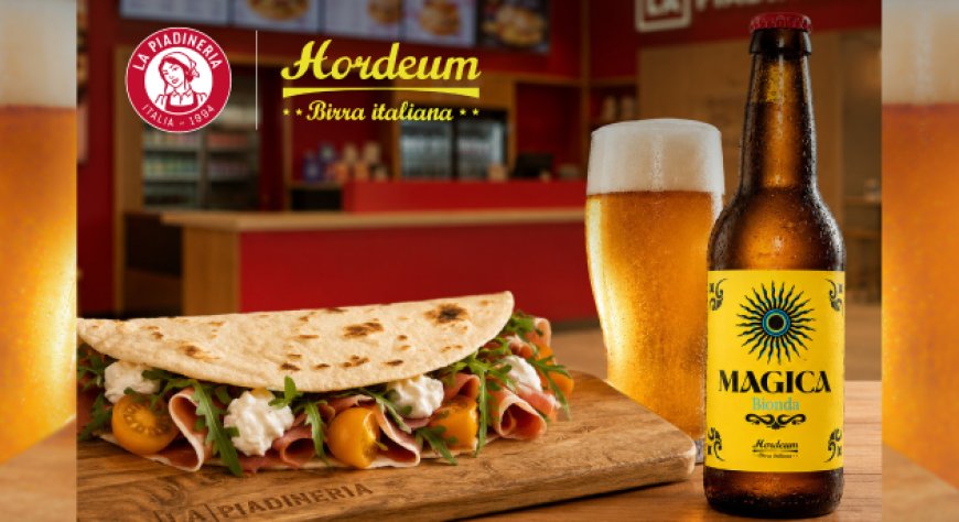 Hordeum collabora con La Piadineria per distribuire birra artigianale in tutti i punti vendita italiani.