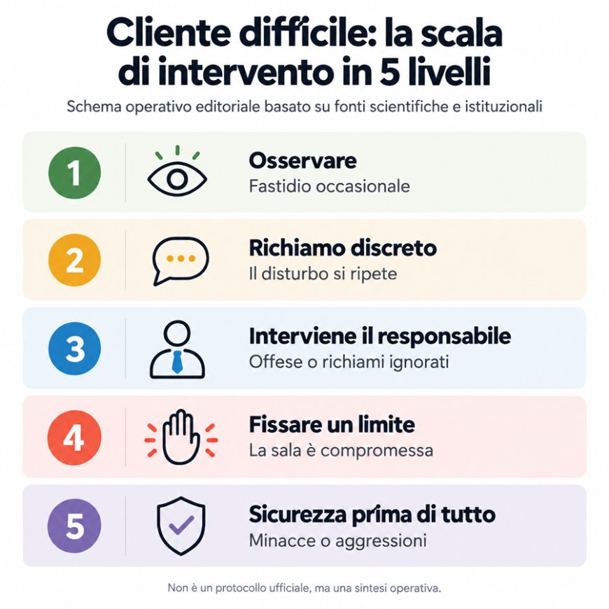 Clienti difficili e clima della sala: quando serve intervenire