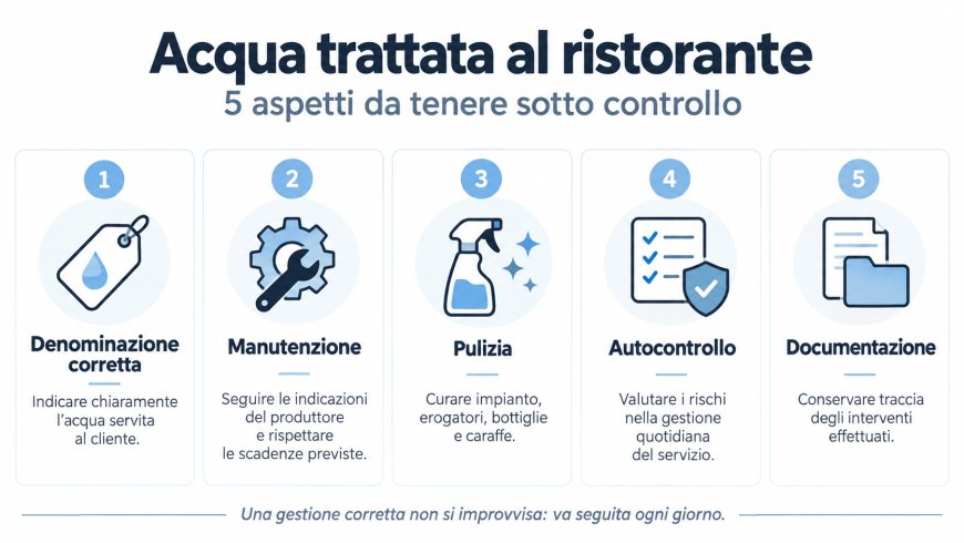 Acqua microfiltrata al ristorante: cosa insegnano i controlli NAS