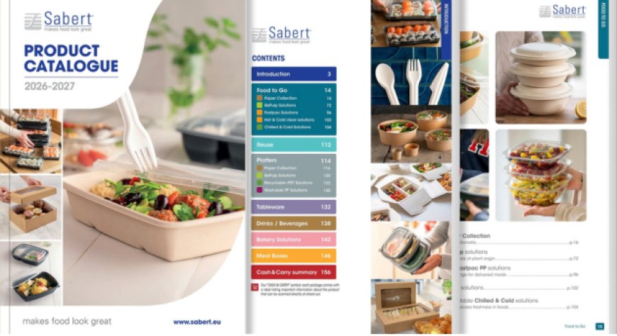 Sabert Corporation Europe Lancia Catalogo 2026-2027 con 800 Soluzioni di Packaging Alimentare e Integrazione Colpac