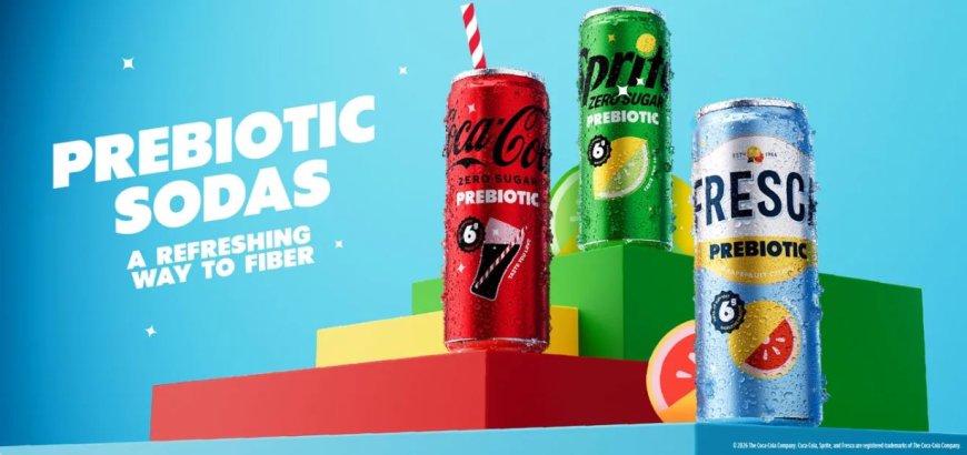 Coca-Cola lancia test di bevande Zero Sugar con fibre prebiotiche negli USA, seguendo esempio di PepsiCo.