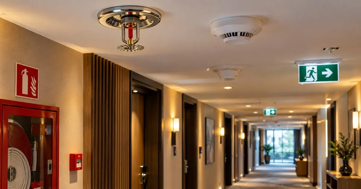 La sicurezza antincendio negli hotel richiede un sistema integrato di prevenzione, rilevazione e formazione del personale.